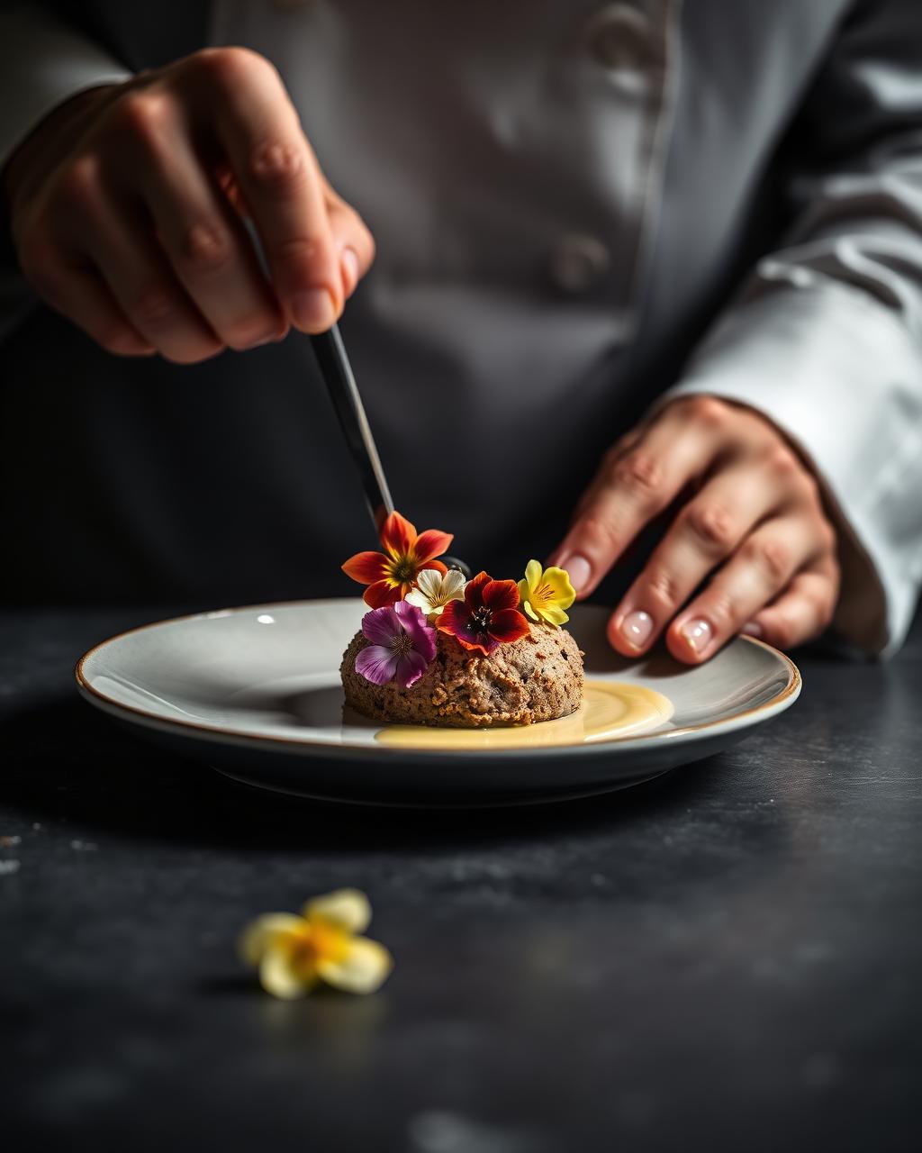 Dressage d'un dessert